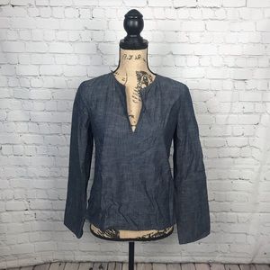 [J. Crew] Denim Chambray Blouse